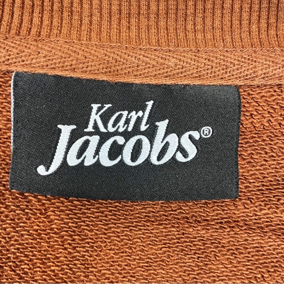 Karl Jacobs Logo Minimalist Crewneck Sweatshirt Size Large - Picture 5 of 9